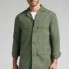 Veste saharienne en lin et coton