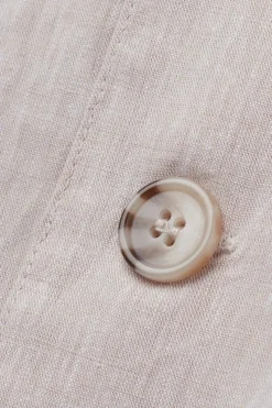 Veste saharienne en lin et coton